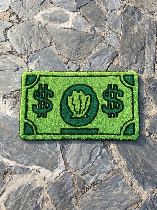 Tapete Billete de Dólar — Alfombra de Peluche